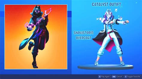 FORTNITE *CATALYST* (SNOWSTORM OVERCOAT) FEMALE DRIFT SKIN SHOWCASE ...