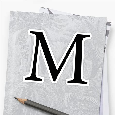 "Mu Greek Letter" Sticker by AdventureFinder | Redbubble