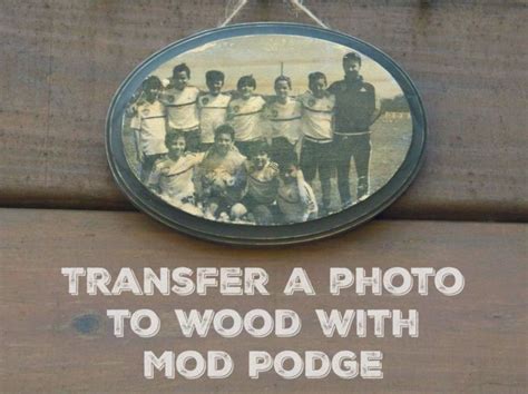 How to Transfer a Photo with Mod Podge