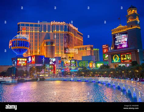 Planet hollywood exterior on the las vegas strip hi-res stock ...