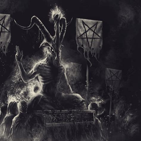 Grayscale photo of Baphomet, Satanism, devils, pentagram HD wallpaper ...