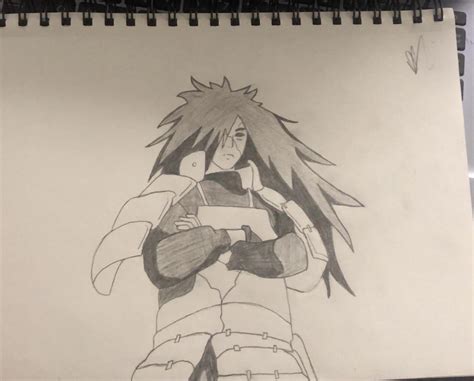 Edo Madara Uchiha Pencil Sketch : r/Naruto