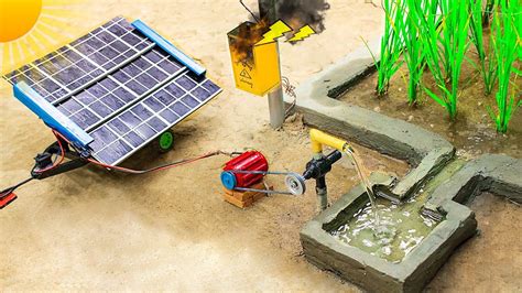 diy tractor making mini solar panel water pump science project | diy tra...