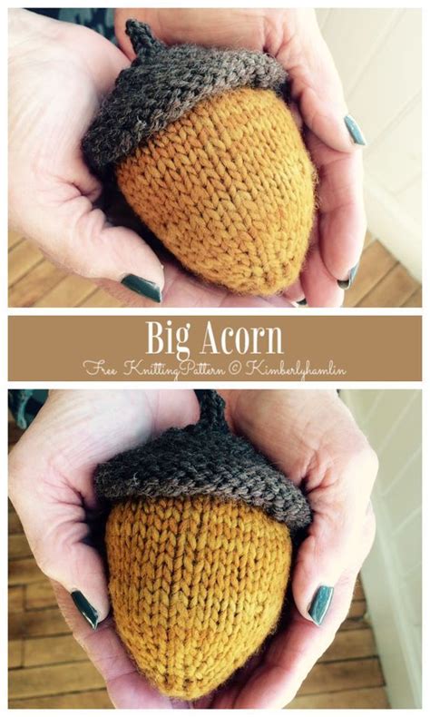 Amigurumi Acorn Free Knitting Patterns - Knitting Pattern | Knitting ...