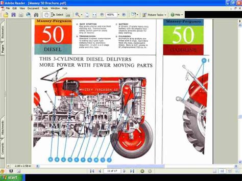 MASSEY FERGUSON MF50 Tractor Operations Manual for MF 50 - Etsy