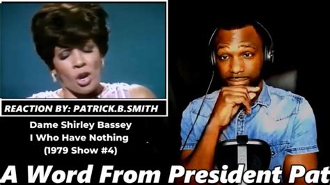 Dame Shirley Bassey | I Who Have Nothing (1979 Show #4) - REACTION ...