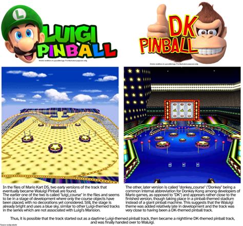 RUMOR: Mario Kart DS' Waluigi Pinball almost focused on Luigi or Donkey ...