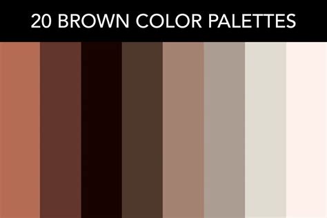 20 Brown Color Palettes with Names and Hex Codes – CreativeBooster