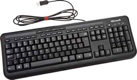 Microsoft Wired Keyboard 600 Clavier USB noir AZERTY belge: Amazon.fr ...