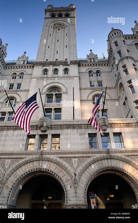 The Old Post Office Pavilion Washington DC Stock Photo - Alamy