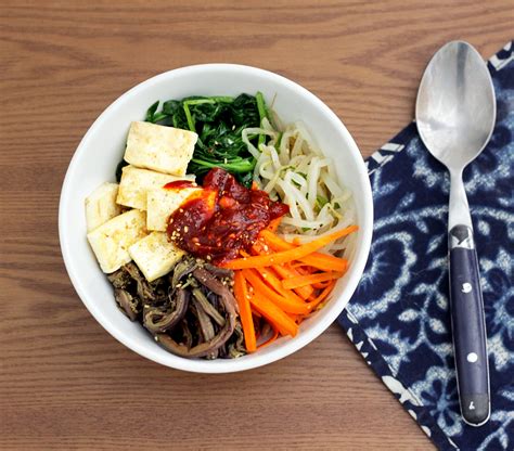 Vegan Bibimbap (Mixed Rice Bowl) | Peaceful Dumpling