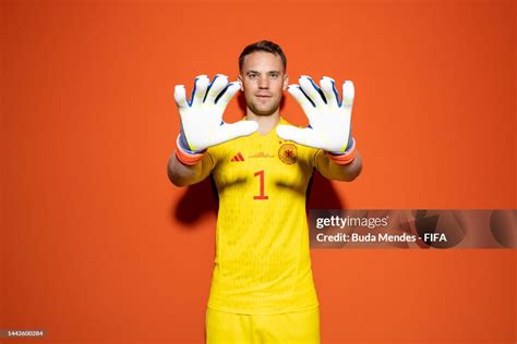 Manuel Neuer of Germany poses during the official FIFA World Cup ...