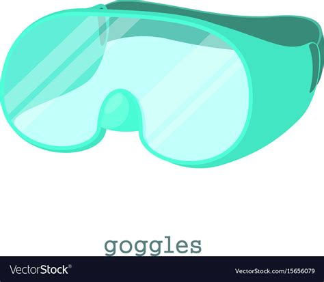 Laboratory goggles icon cartoon style Royalty Free Vector