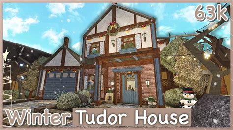 Bloxburg - Winter Tudor House Speed-build - YouTube | Winter house ...