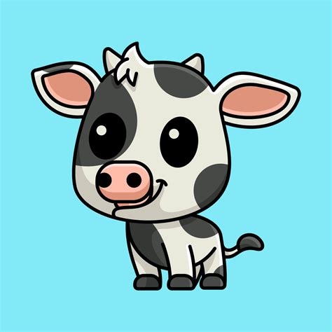 CUTE COW ICON LOGO 11123618 Vector Art at Vecteezy