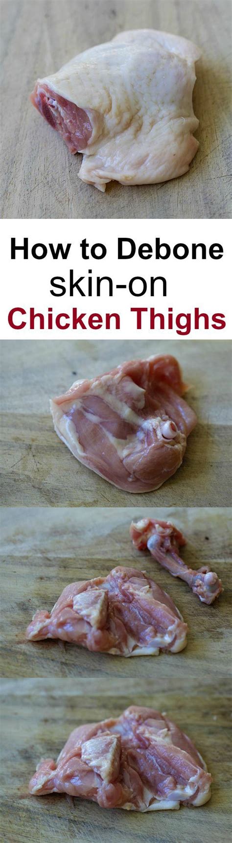 Learn the easy step-by-step to debone chicken thighs so you keep the ...