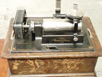 Thomas Edison Cylinder Phonograph Record Player | #38420914