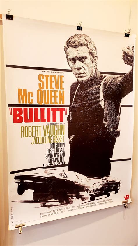 Steve McQueen Bullitt Vintage Poster