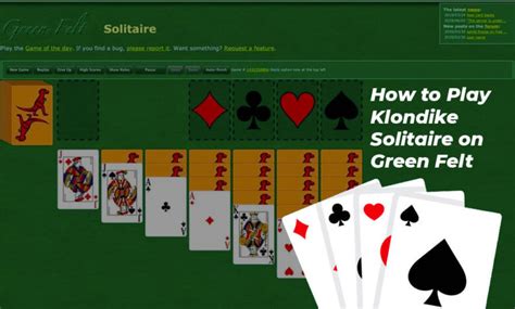 How to Play Klondike Solitaire on Green Felt: The Rules and Gameplay of ...