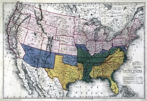 Map: Civil War, 1864. /N'Map Of The United States, Showing The ...