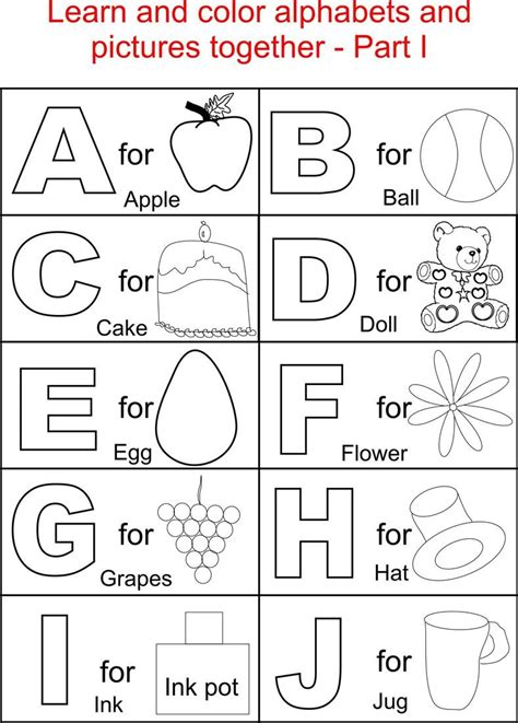 Alphabet Coloring Pages Printable - Free Download