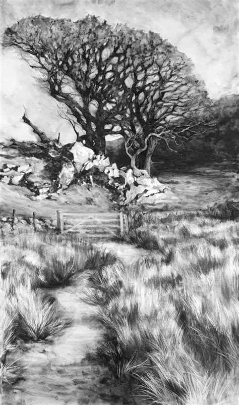 How to draw a landscape in charcoal - Artists & Illustrators