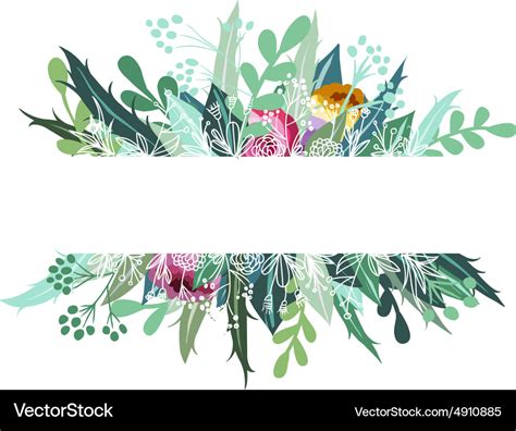 Floral banner Royalty Free Vector Image - VectorStock