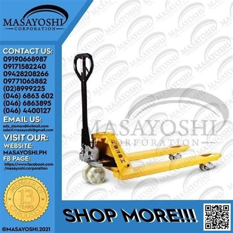 Hand Pallet w/ White Wheel | Manual Forklift | Lifting Equipment ...