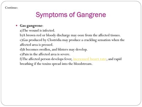 PPT - Gangrene : Overview, symptoms, causes, diagnosis and treatment ...