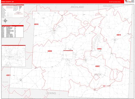 Knox County Zip Code Map