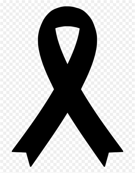 Download Png Black Awareness Ribbon Svg- - Black Cancer Ribbon Svg ...