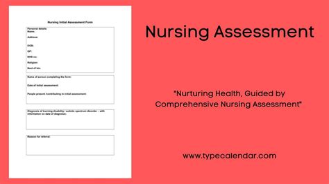 Nursing Assessment Form For Nursing Students