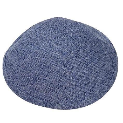 Light blue linen cap 18 cm – Lily Art Israel