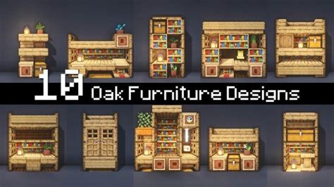 an image of different furniture designs for the game minecraft house ...