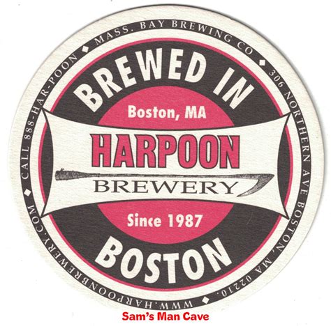 Harpoon Brewery Beer Coaster