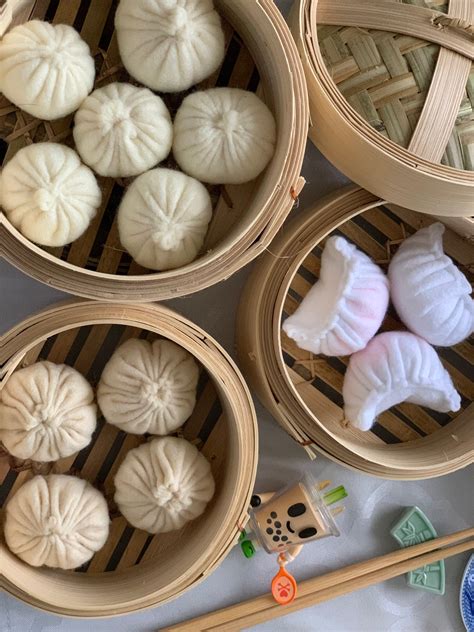 Dim Sum Xiao Long Bao Pretend Play Felt Food Yum Cha | Etsy