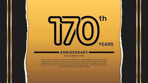 Premium Vector | 170 year anniversary celebration design template