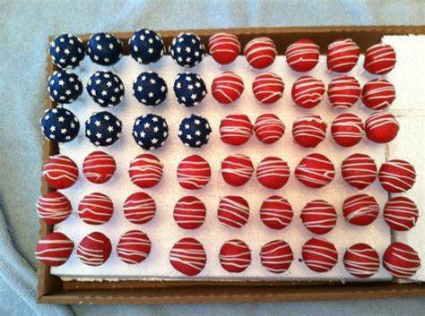 American Flag Cake Pops - CakeCentral.com