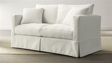 Willow II Slipcovered Apartment Sofa | Crate & Barrel | Full sleeper ...