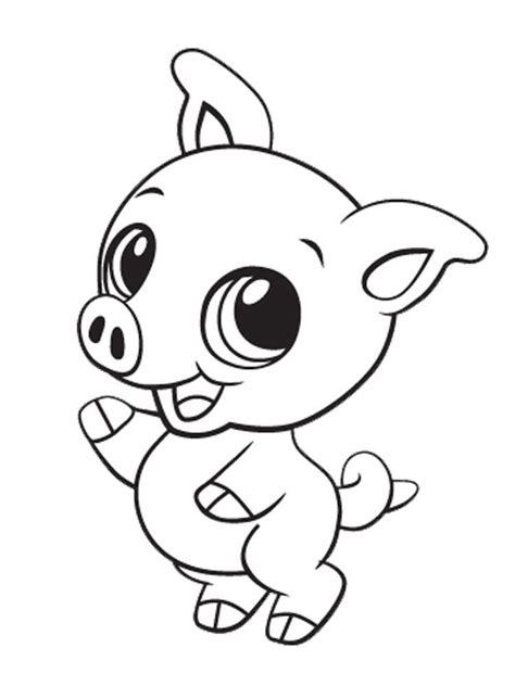 Of Cute Baby Animals - Coloring Pages For Kids And For Adults ...