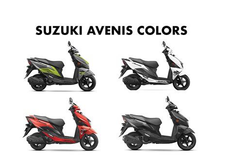 Suzuki Avenis Colors: Green, White, Black, Orange - GaadiKey