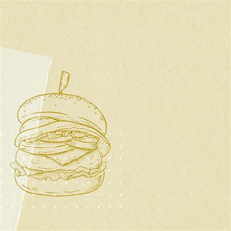 Hand Drawn Hamburger Background Design Resource