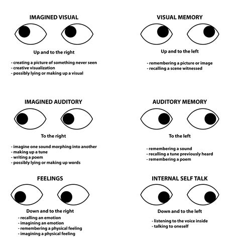 Eye Movement Lying Diagram