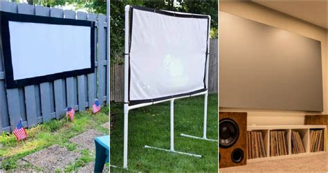 25 Homemade DIY Projector Screen Ideas