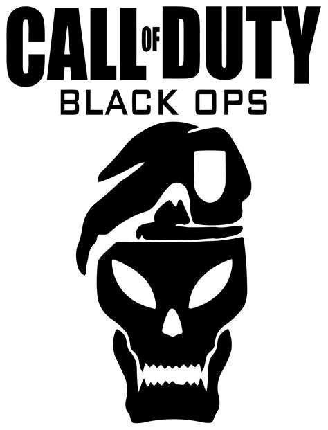 Call of Duty Black Ops Wall sticker with skull. | Wall Sticker USA