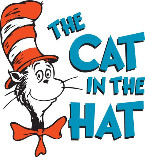 dr seuss cat in the hat clipart black and white - WikiClipArt