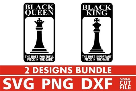 Black Queen Bundle svg, King svg, Chess Piece svg, Melanin