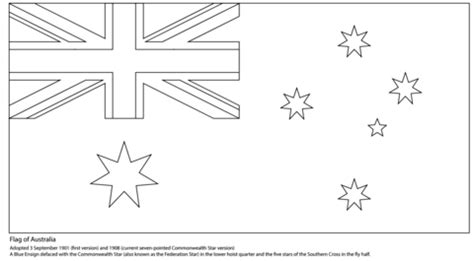 Australian Flag coloring page | Free Printable Coloring Pages