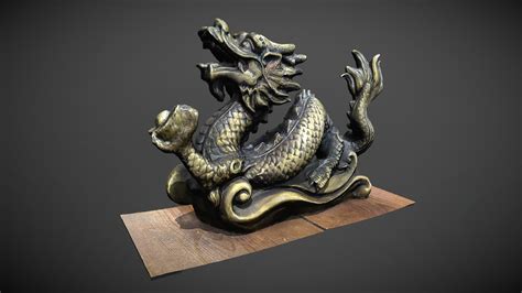 Metal Dragon Figure - Download Free 3D model by MortenLu [000213f ...