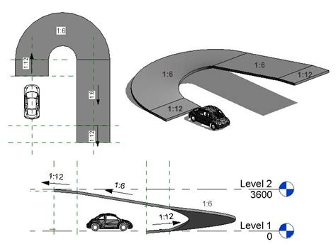 Curved Ramps | Parking design, Ramp design, Car park design